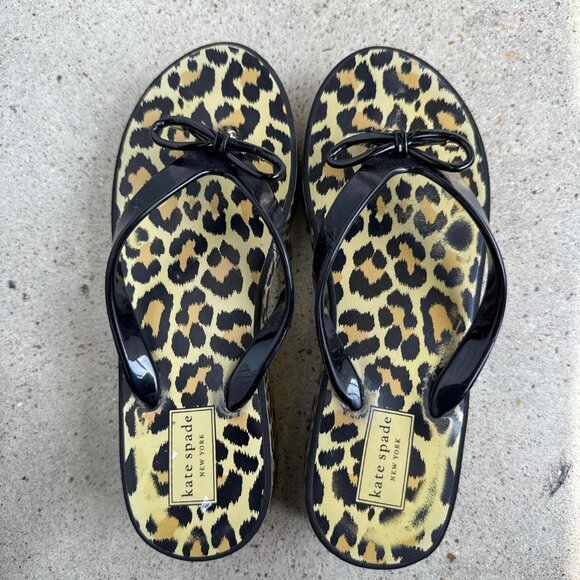 Leopard print platform flip flops - Picture 8 of 8